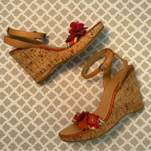 Coach Flower Rainbow Wedges - Picture 1 of 9
